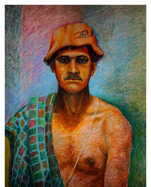 Untitled (Archive 30) — Mixed media / pen and ink by Indian artist B. Jayaram